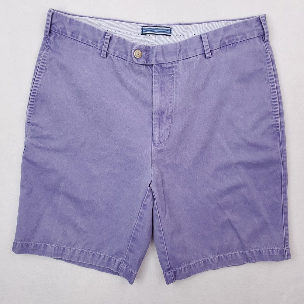 Peter Millar Winston Washed Twill Shorts Mens 34 Purple Chino Colorful Preppy